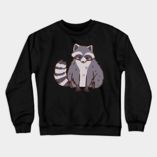 Cute little raccoon illustration Crewneck Sweatshirt